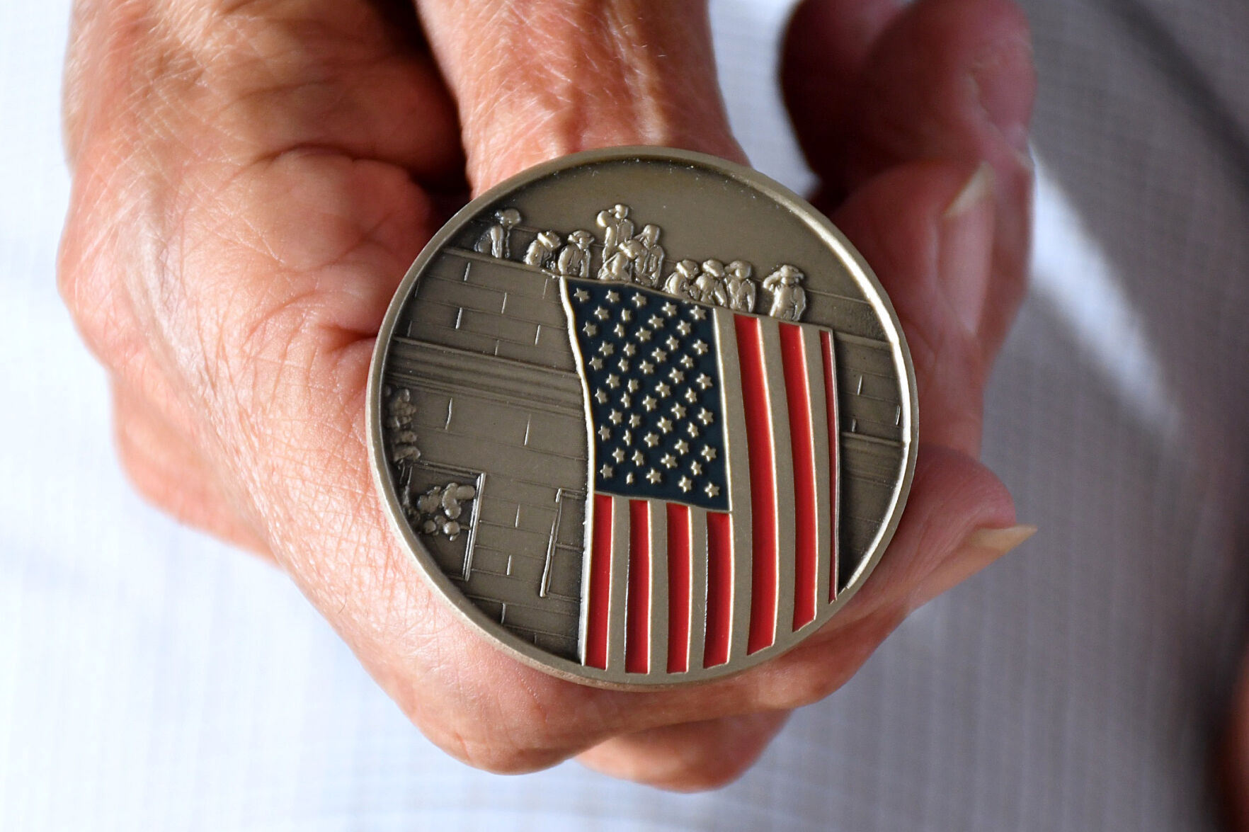 back side of medal
